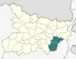 Location of Bhagalpur division in Bihar