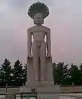 Outdoor standing statue