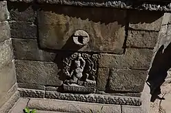 One of the two jahrus of Nag Pokhari hiti in Bhaktapur, with Bhagiratha beneath the spout