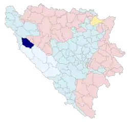 Location of Drvar