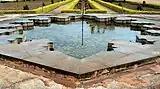 fountains at the entrance