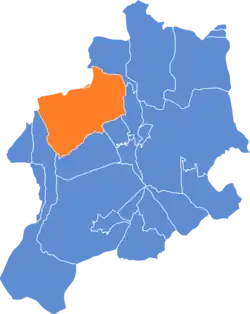 Location of Stare Bielsko within Bielsko-Biała