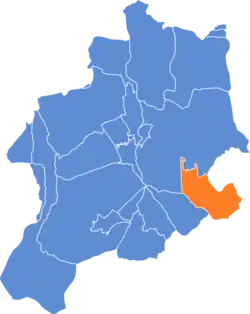 Location of Straconka within Bielsko-Biała