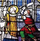 The Breton lord attacking Saint Bieuzy