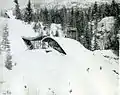 Big Bend Ski Jump in Revelstoke, British Columbia, Canada 1939