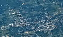 Aerial photograph of Big Rapids in 2009