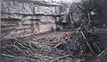 The "Big Sink", obscured by debris, is where Lost Creek enters into the cave.