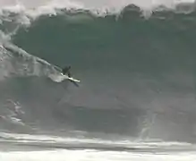 Big wave surfer at Mullaghmore