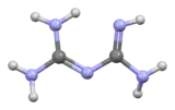Ball and stick model of biguanide