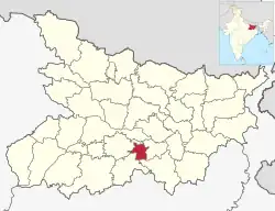 Location of sheikhpura district in Bihar