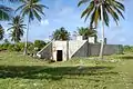 American bunker located in the island