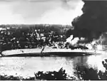 The Blücher sinking