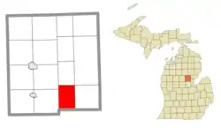 Location within Gladwin County