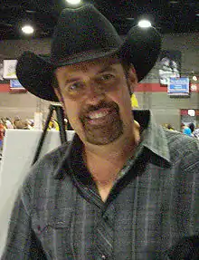 A head shot of country music singer Billy Yates.