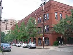 Bindley Hardware Company Building, built in 1903, at 401 Amberson Avenue.
