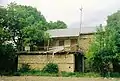 The old houses are made of stone in the village