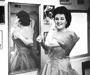 Birgit Nilsson backstage in the 1960s.