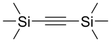 Skeletal formula of bis(trimethylsilyl)acetylene