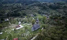 Aerial view of Curechiu village