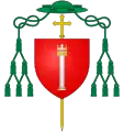 Bishop of Colonna family arms with green galero