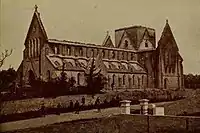 Trinity Church after the fire in 1884