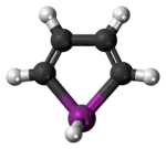 Ball-and-stick model of the bismole molecule