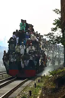 Devotees on the Bangladesh Railway