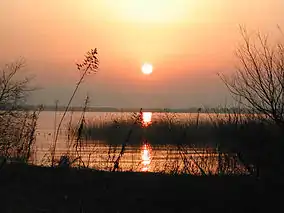 Sunrise over Lake Biwa