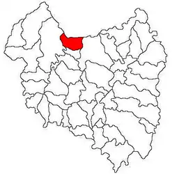 Location in Covasna County