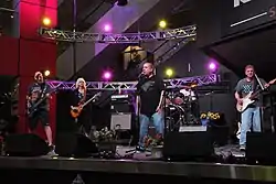 The Bizarros performing at the Rock and Roll Hall of Fame