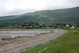 View at low tide