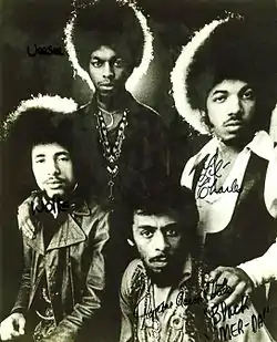 Black Merda in 1969 (clockwise from left: Anthony Hawkins, VC L. Veasey, Charles Hawkins, Tyrone Hite)
