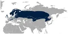Distribution of black grouse globally