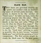 Black Man – Game description from 1902 by Nelle M. Mustain.