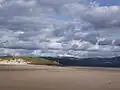 Black Rock Sands Beach looking towards Both-y-Guestm,Ynys Cyngar and the Afon Glaslyn  estuary.