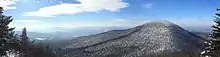 A panoramic view of the Catskills from Blackhead Mountain.