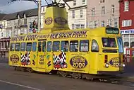 Brush Railcoach tram No. 630 in Blackpool in October 2005