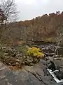 Blackstone River gorge in Blackstone Massachusetts, MA  and North Smithfield, RI