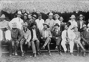 Lucio Blanco and staff, c. 1913
