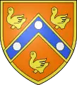 Arms of Lamorlaye, a city in French Oise, bearing a field orangé