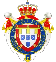 Coat of arms as a Knight of the Garter