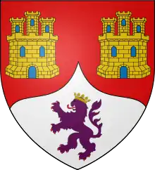Coat of arms of Maria Enriquez de Luna widow of Pedro and Juan Borgia