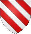 Arms of the Thouéry family, an old bourgeois family from Moyrazès.