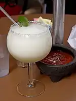 A blended margarita