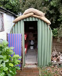 The Anderson shelter display