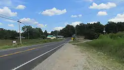 Looking east on Ohio Highway 125 in Blue Creek.