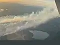 Areal photo of the Blue Lakes Fire on May 14, 2022