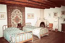 Bedroom in Blumenschein Home, 1989