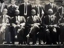 Blyden and senior academics at Fourah Bay College