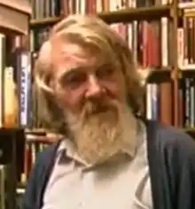 McCutcheon in his bookstore in 1999